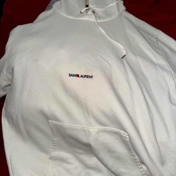 Saint Laurent Classic White Hoodie